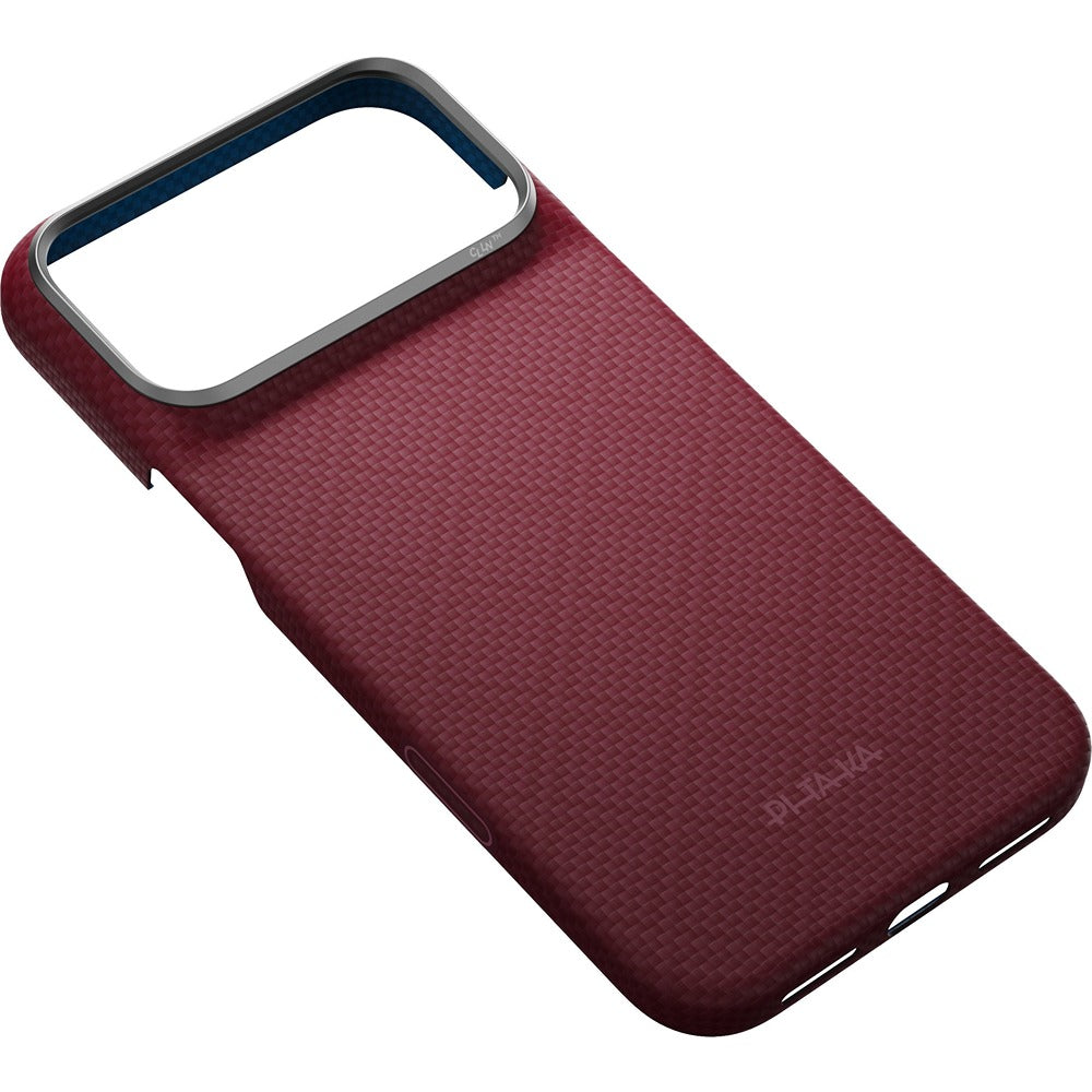 Pitaka iPhone 17 Pro Max/iPhone 18 Pro Max Skal Edge MagSafe Argyle Burgundy