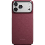 Pitaka iPhone 17 Pro Max/iPhone 18 Pro Max Skal Edge MagSafe Argyle Burgundy