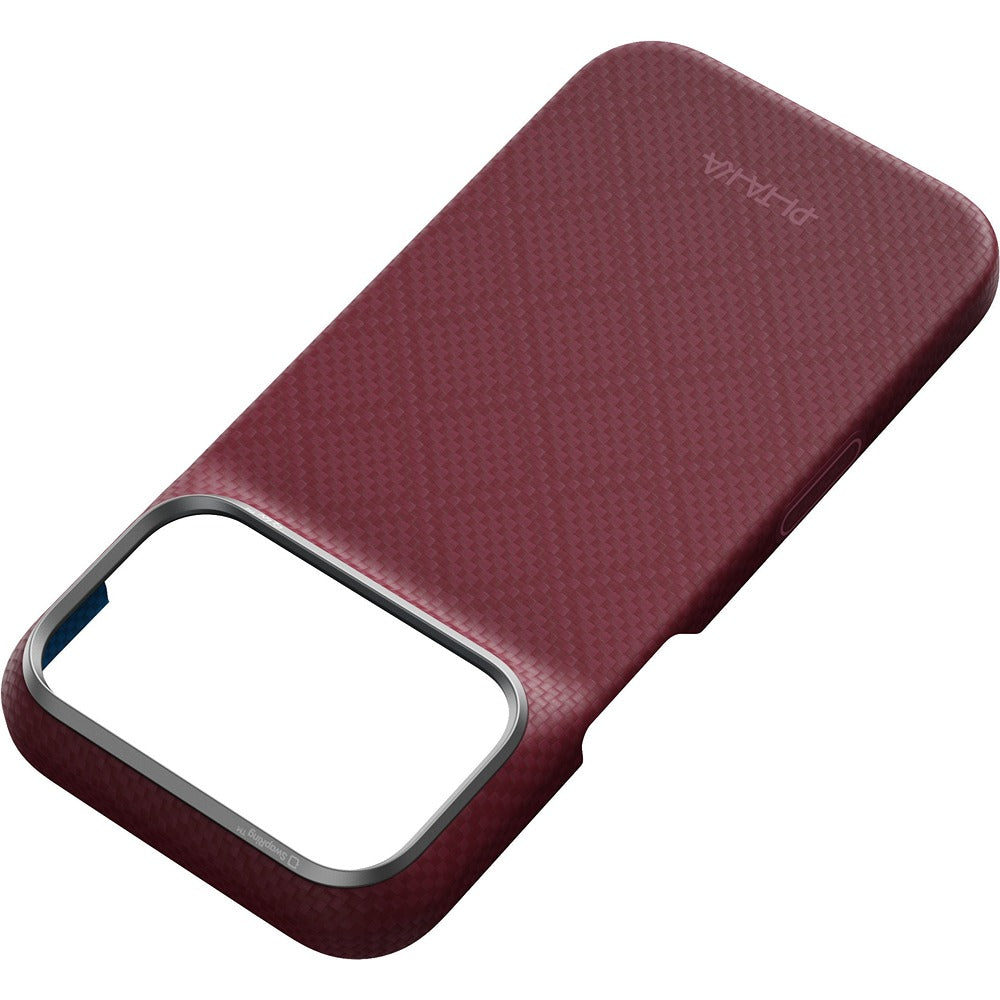 Pitaka iPhone 17 Pro/iPhone 18 Pro Skal Edge MagSafe Argyle Burgundy