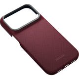 Pitaka iPhone 17 Pro/iPhone 18 Pro Skal Edge MagSafe Argyle Burgundy