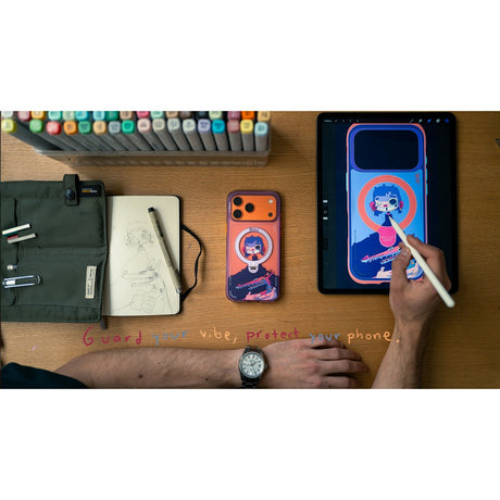 Torras iPhone 17 Pro Skal Ostand Q3 Air Gawx Neon Night Muse