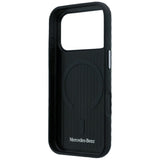Mercedes Benz iPhone 17 Pro/iPhone 18 Pro Skal Leather Wood Effect Svart