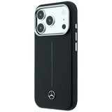 Mercedes Benz iPhone 17 Pro Max/iPhone 18 Pro Max Skal Leather Iconic Line Svart
