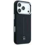 Mercedes Benz iPhone 17 Pro Max/iPhone 18 Pro Max Skal Leather Iconic Line Svart