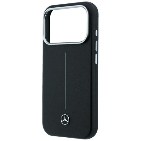 Mercedes Benz iPhone 17 Pro Max/iPhone 18 Pro Max Skal Leather Iconic Line Svart