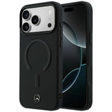 Mercedes Benz iPhone 17 Pro/iPhone 18 Pro Skal Leather 3D MagSafe Svart