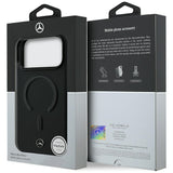 Mercedes Benz iPhone 17 Pro/iPhone 18 Pro Skal Leather 3D MagSafe Svart