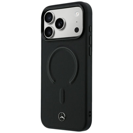 Mercedes Benz iPhone 17 Pro Max/iPhone 18 Pro Max Skal Leather 3D MagSafe Svart