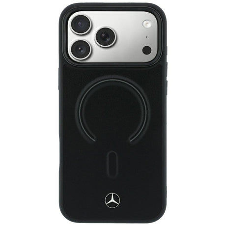 Mercedes Benz iPhone 17 Pro Max/iPhone 18 Pro Max Skal Leather 3D MagSafe Svart