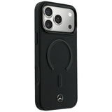 Mercedes Benz iPhone 17 Pro Max/iPhone 18 Pro Max Skal Leather 3D MagSafe Svart