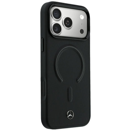 Mercedes Benz iPhone 17 Pro Max/iPhone 18 Pro Max Skal Leather 3D MagSafe Svart