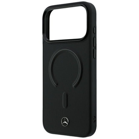 Mercedes Benz iPhone 17 Pro Max/iPhone 18 Pro Max Skal Leather 3D MagSafe Svart
