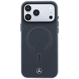 Mercedes Benz iPhone 17 Pro/iPhone 18 Pro Skal Leather 3D MagSafe Grå