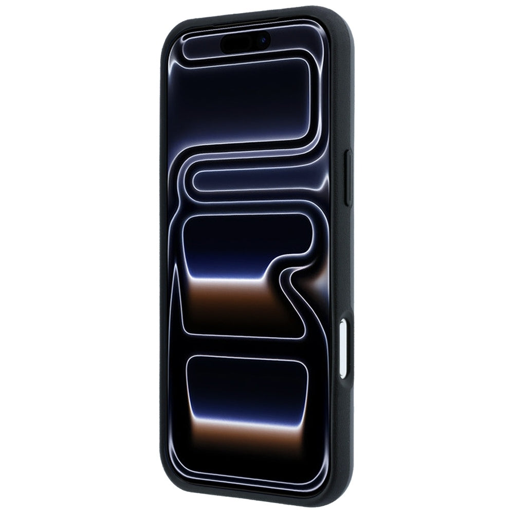 Mercedes Benz iPhone 17 Pro/iPhone 18 Pro Skal Leather 3D MagSafe Grå