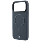 Mercedes Benz iPhone 17 Pro/iPhone 18 Pro Skal Leather 3D MagSafe Grå