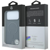 Mercedes Benz iPhone 17 Pro/iPhone 18 Pro Skal Leather 3D MagSafe Grå
