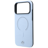 Mercedes Benz iPhone 17 Pro Max/iPhone 18 Pro Max Skal Leather 3D MagSafe Blå