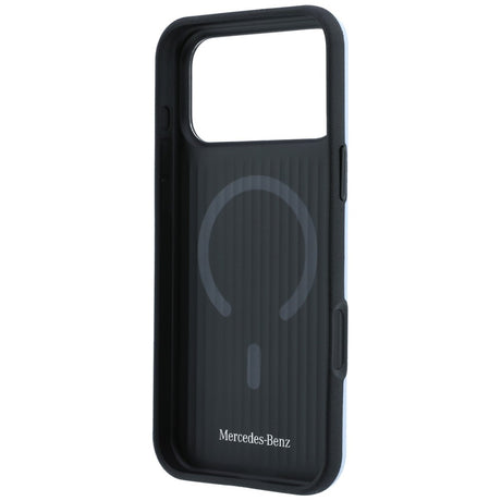 Mercedes Benz iPhone 17 Pro Max/iPhone 18 Pro Max Skal Leather 3D MagSafe Blå