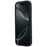 Mercedes Benz iPhone 17 Pro/iPhone 18 Pro Skal Leather Crossed Lines Svart