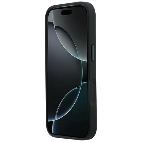 Mercedes Benz iPhone 17 Pro/iPhone 18 Pro Skal Leather Crossed Lines Svart