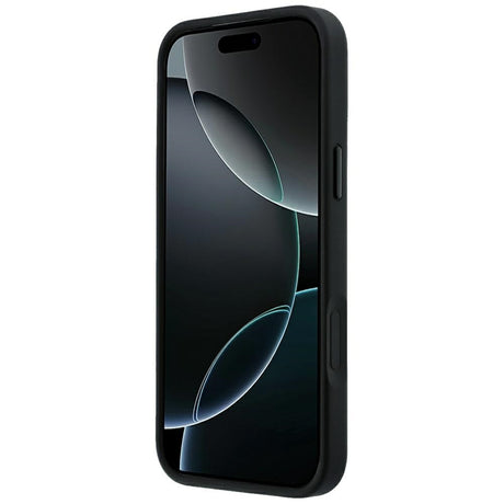 Mercedes Benz iPhone 17 Pro Max/iPhone 18 Pro Max Skal Leather Crossed Lines Svart