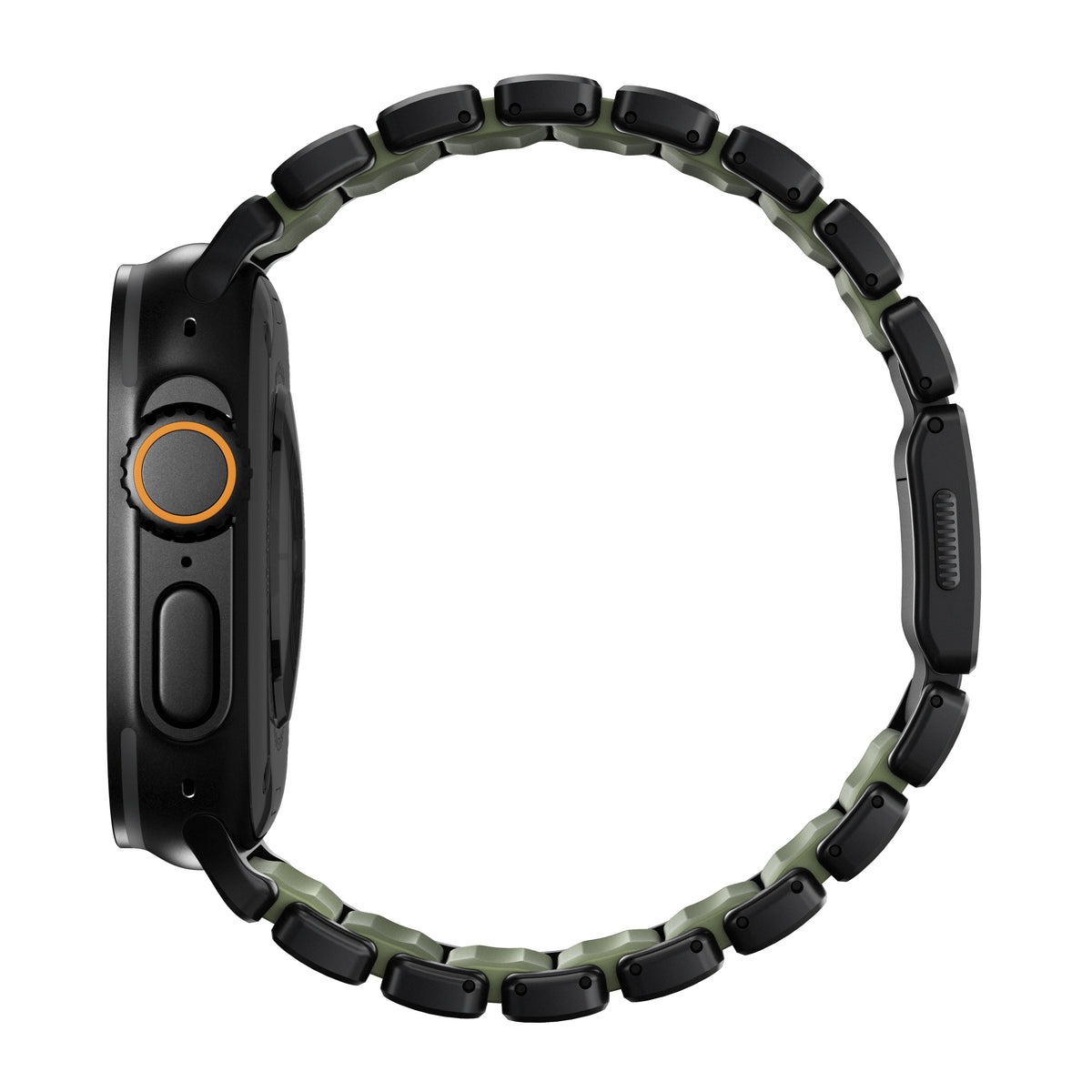 Nomad Apple Watch 45/46mm/Ultra 49mm Armband Stratos Band Svart Forest