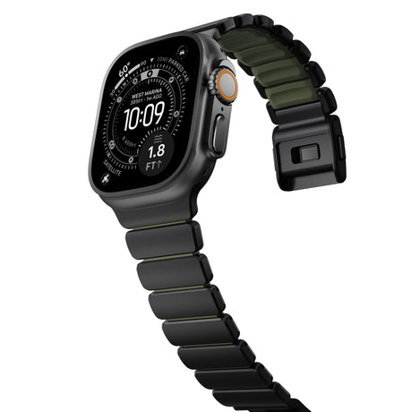 Nomad Apple Watch 45/46mm/Ultra 49mm Armband Stratos Band Svart Forest