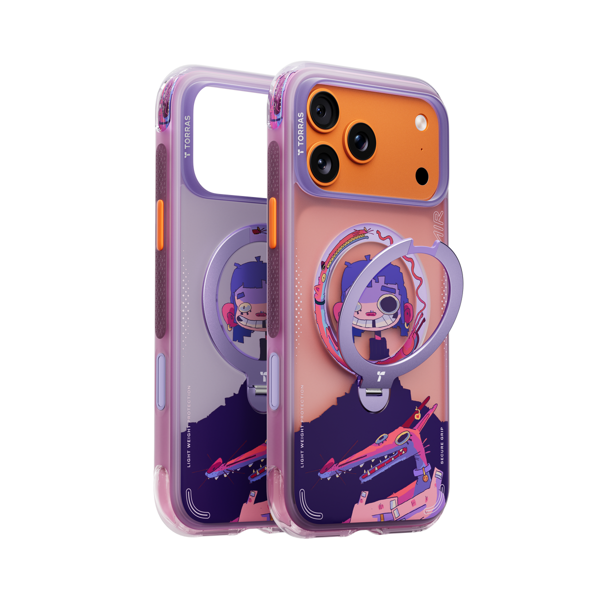 Torras iPhone 17 Pro Skal Ostand Q3 Air Gawx Neon Night Muse