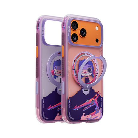 Torras iPhone 17 Pro Skal Ostand Q3 Air Gawx Neon Night Muse