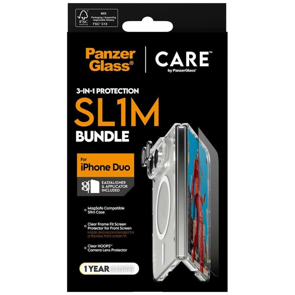 CARE by PanzerGlass iPhone Duo 3-in-1 SL1M Bundle