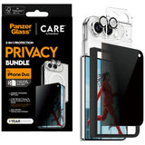 CARE by PanzerGlass iPhone Duo 3-in-1 SL1M Bundle Privacy