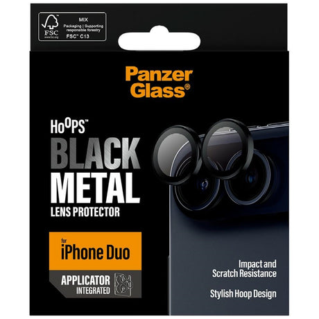 PanzerGlass iPhone Duo Kameraskydd Hoops Svart