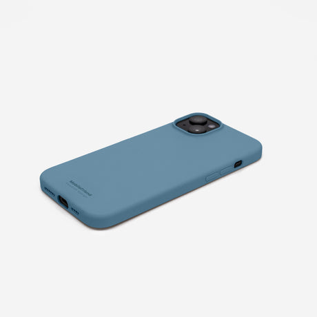 MobileFriend iPhone 13/14/15/16e/17e Skal Silikon Pacific Blue