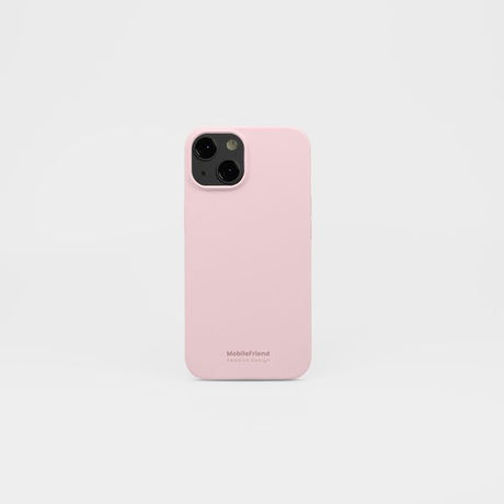 MobileFriend iPhone 13/14/15/16e/17e Skal Silikon Rosa