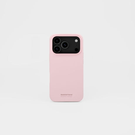 MobileFriend iPhone 17 Pro Skal Silikon Rosa