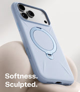Torras iPhone 18 Pro Skal Ostand Q3 Silicone Blå