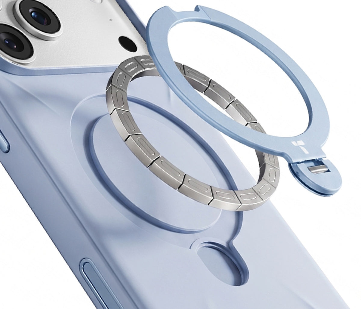 Torras iPhone 18 Pro Skal Ostand Q3 Silicone Blå