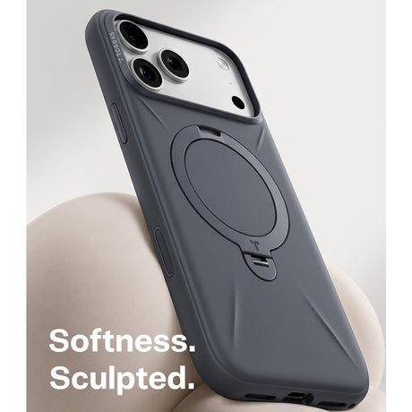 Torras iPhone 18 Pro Max Skal Ostand Q3 Silicone Svart