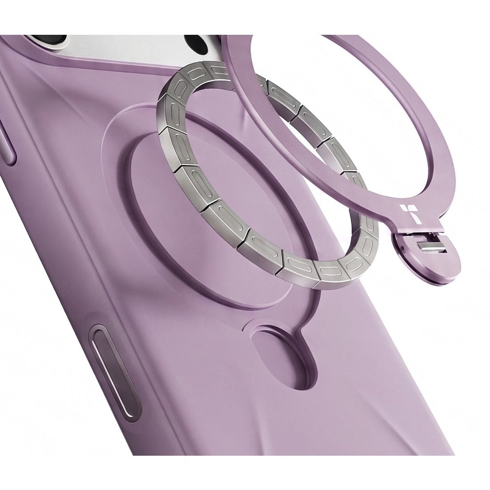Torras iPhone 18 Pro Skal Ostand Q3 Silicone Lila