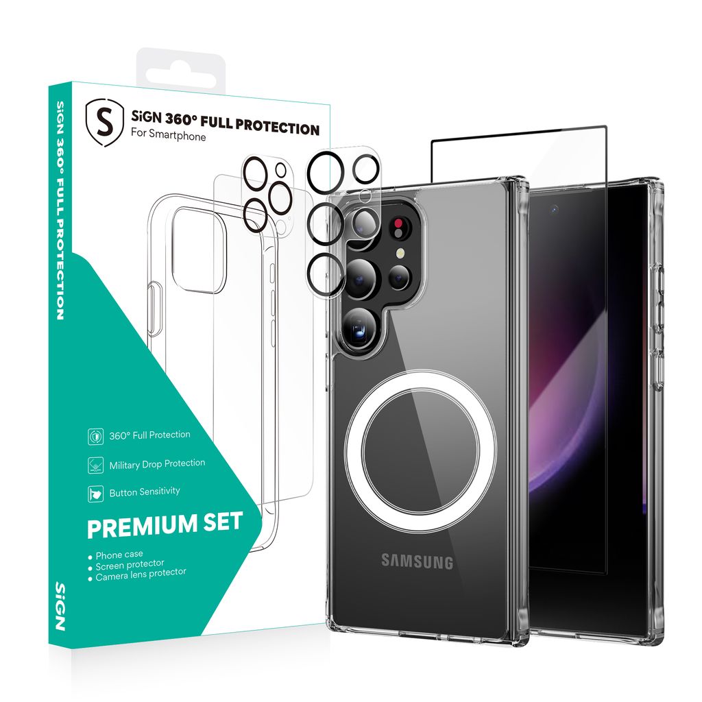 SiGN Samsung Galaxy S24 Ultra 360 Komplett Skyddspaket