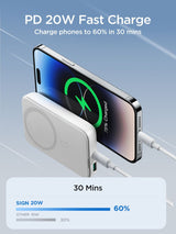 SiGN MagSafe-powerbank 10 000 mAh 20W Vit