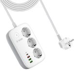 SiGN Smart WiFi 3-vägs Grenuttag 30W USB-A/USB-C 1.5m