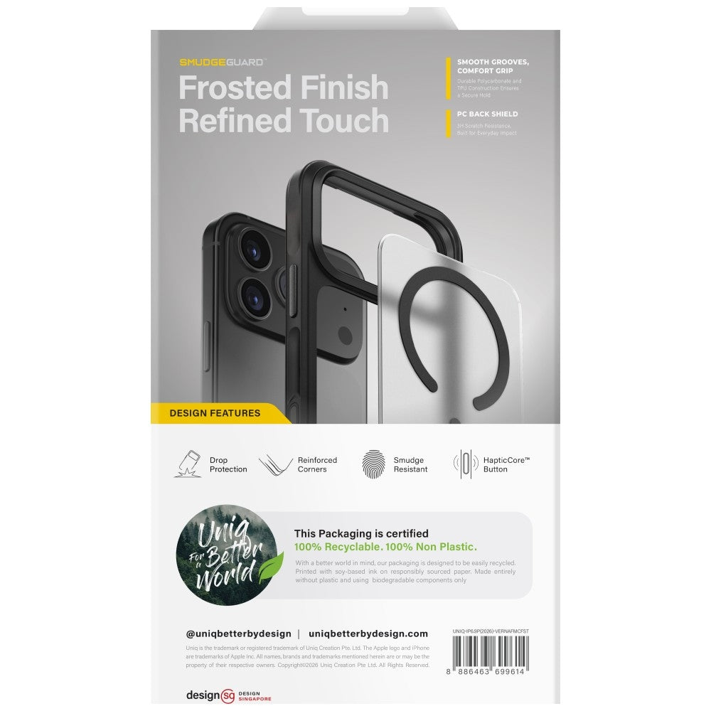 Uniq iPhone 17 Pro Max/iPhone 18 Pro Max Skal Veren MagClick Chalk Frost