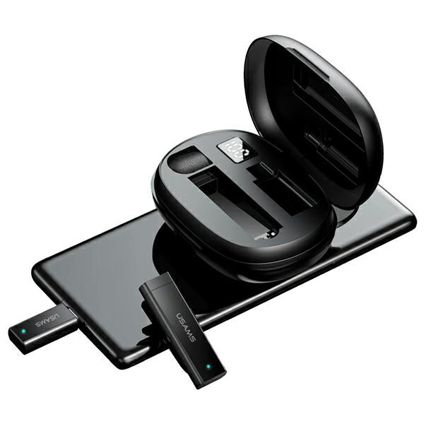 Usams Trådlös Lavaliermikrofon med USB-C mottagare