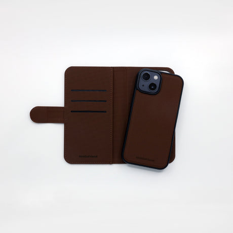 MobileFriend iPhone 13/14/15/16e/17e Fodral Magnetiskt Brun