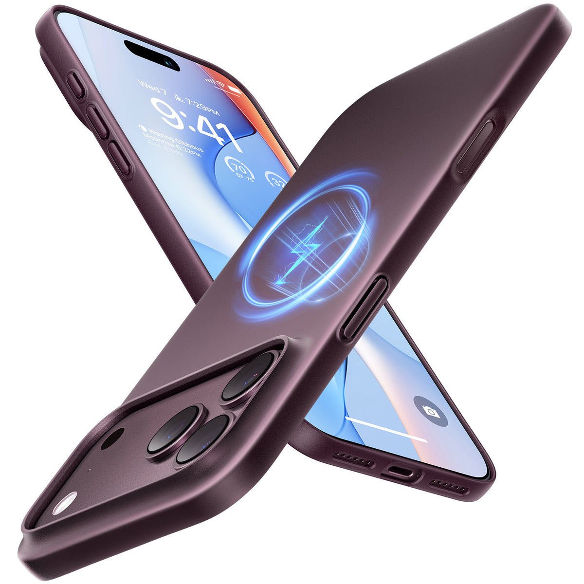 Torras iPhone 18 Pro Skal OriginFit Mag Lila