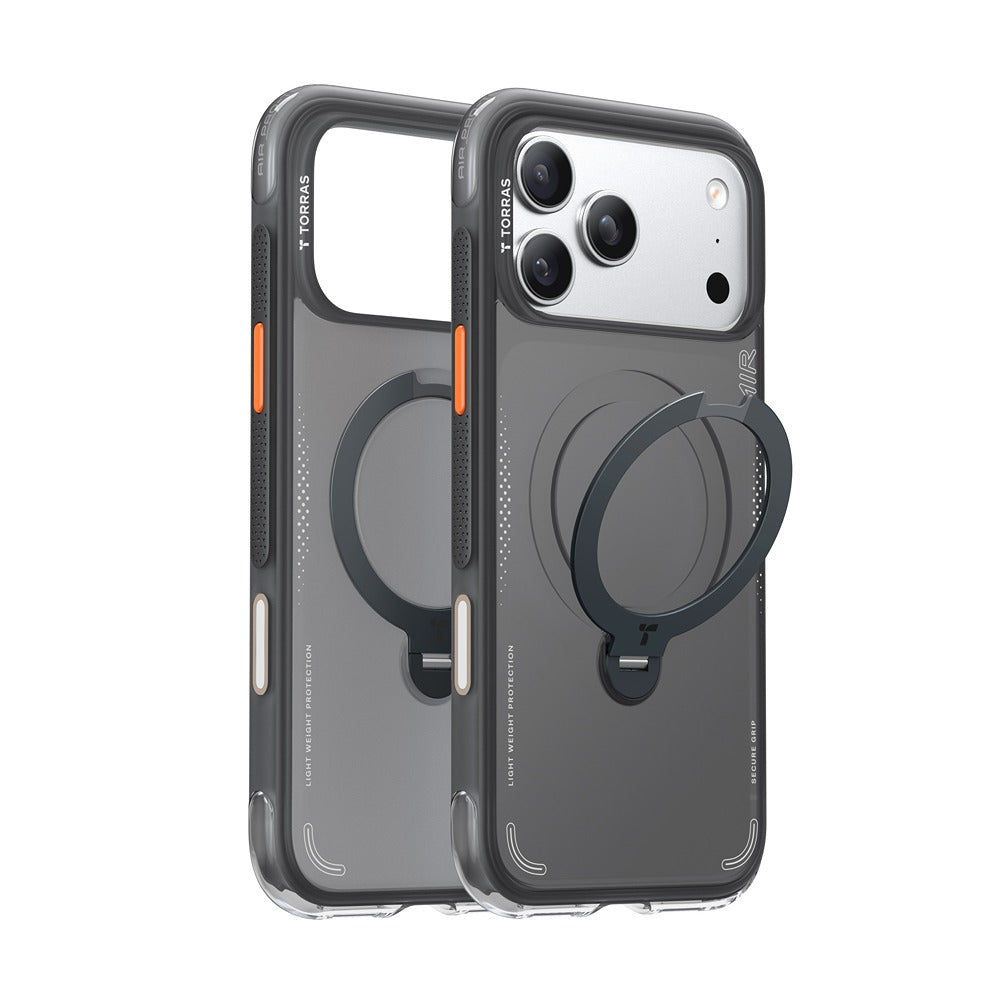 Torras iPhone 18 Pro Skal Ostand Q3 Air Shadow Black