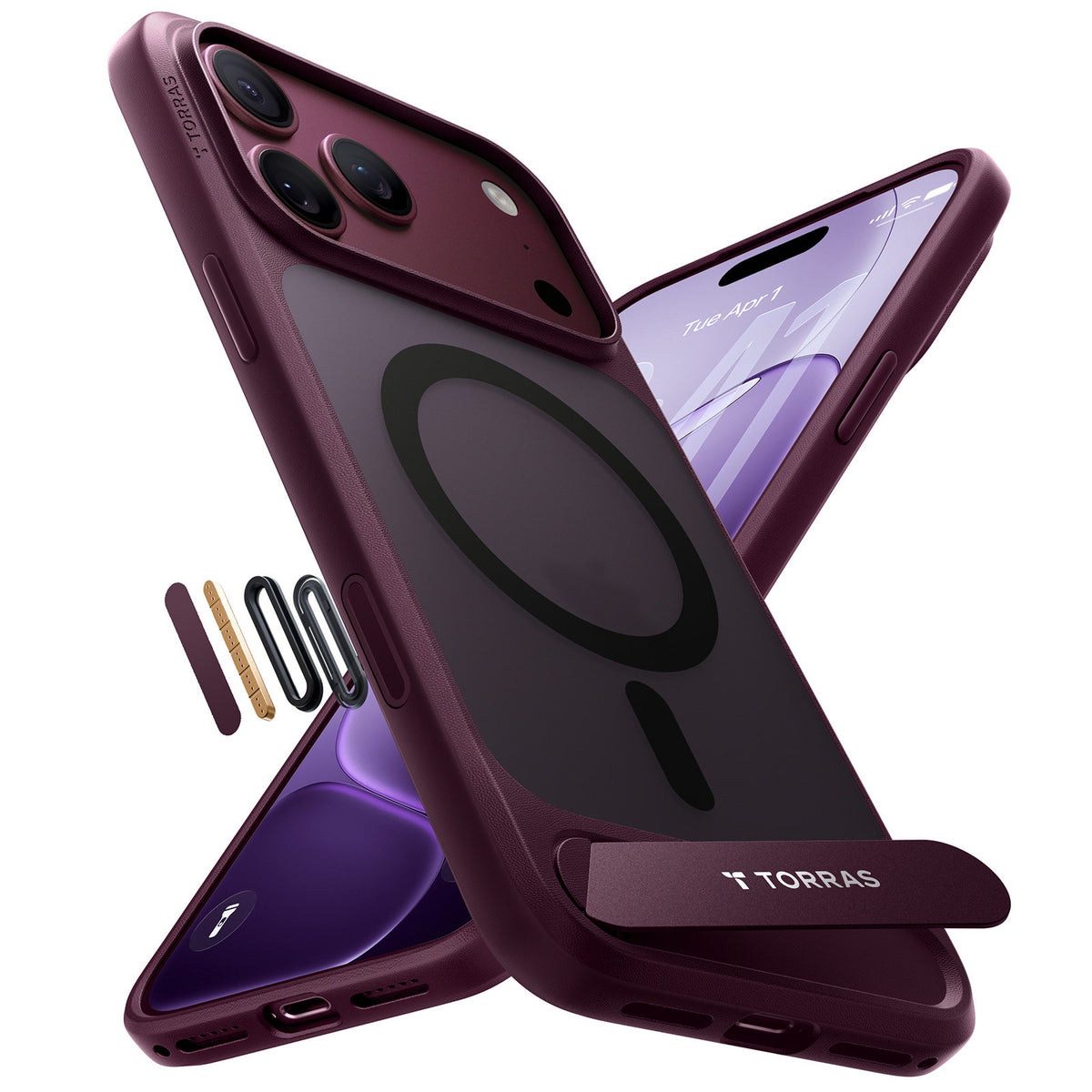 Torras iPhone 18 Pro Skal Ostand L1 Lila