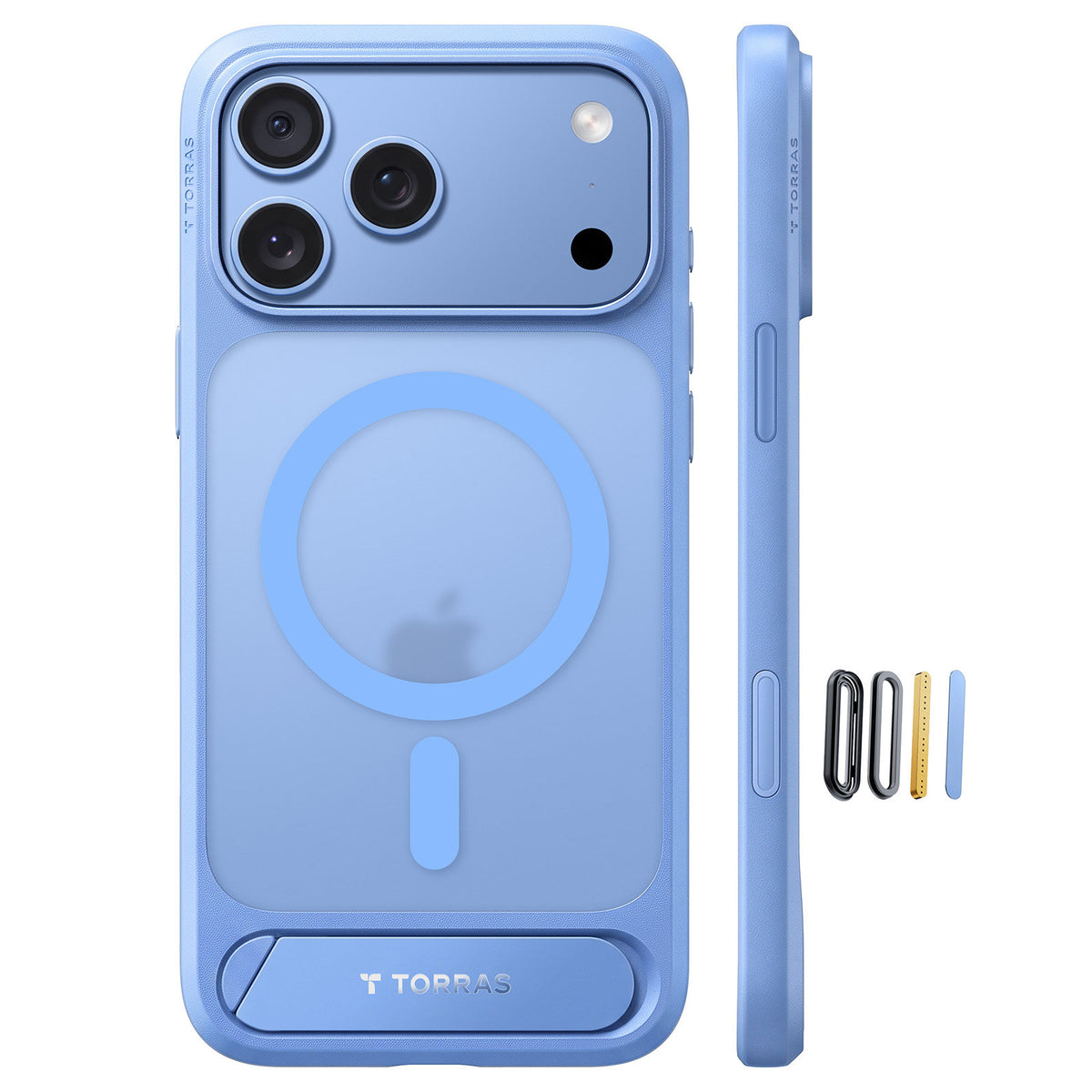 Torras iPhone 18 Pro Skal Ostand L1 Blå