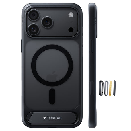 Torras iPhone 18 Pro Max Skal Ostand L1 Svart